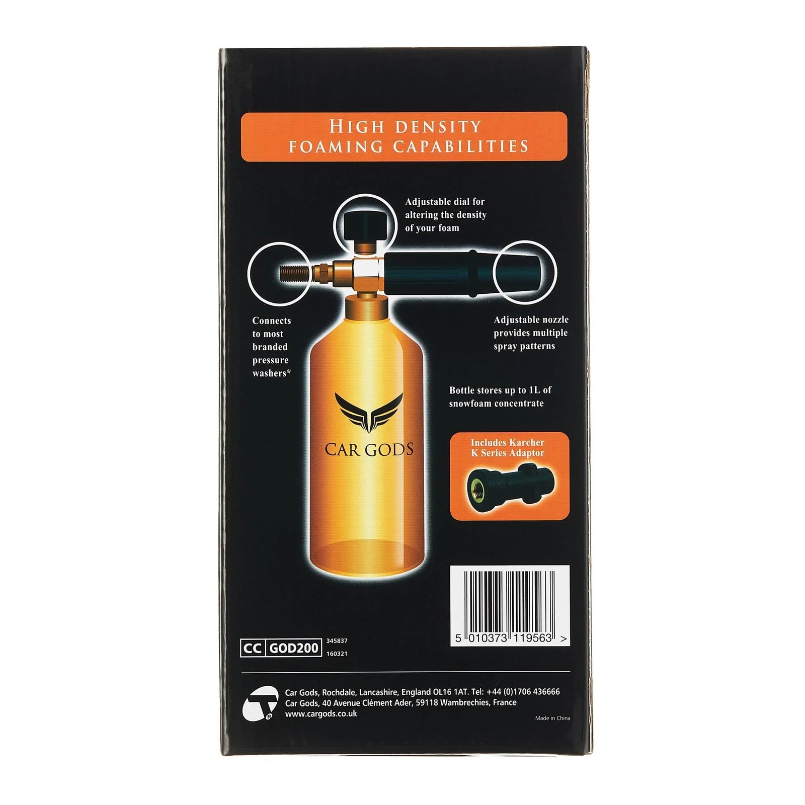 Car Gods Snow Foam Cannon