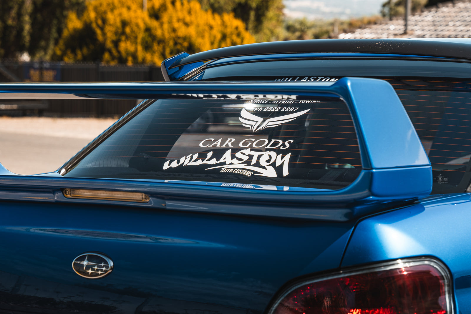 Willaston Auto Customs White Large Sticker