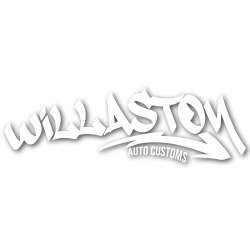 Willaston Auto Customs White Large Sticker