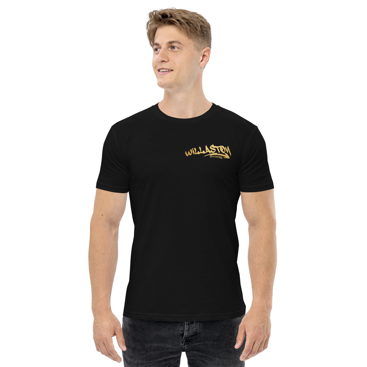 Men's staple tee - Gold – Willaston Auto Customs